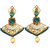jewels capital  exclusive golden blue earrings 27 6 17 h18