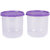 Incrizma Plastic Purple Airtight Container - Set of 4