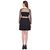 Rigo Black Self Design Midi Dress Dress For Women