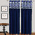 Shri Shyam Furnishing Navy Blue Door Eyelet Curtain Set of 2