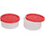 Carrolite 2 in 1 Red Lunchbox2 Plastic Container