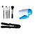 Branded Combo of Brush Set Makeup Brushes Kit (Pack of 5) and Hair Straightener ,1000W Professional Hair Dryer