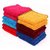 Home Berry 450 GSM Multicolour Cotton Face Towel (26cmX26cm)(Pack of 10)