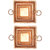 Copper Havan kund (14 x 14 x 4.5 CM) By Shriram Traders- Pack of 2