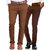 Van Galis Fashion Wear Brown and Dark Brown Trousers For Men Pack Of - 2