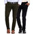 Van Galis Fashion Wear Dark Green and Black Trousers For Men Pack Of - 2