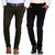 Van Galis Fashion Wear Combo of Multicoloured Cotton Trouser For Mens pack of 2