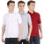 Van Galis Fashion Wear Combo of Multicoloured Polo T-shirts For Mens- Pack of 3