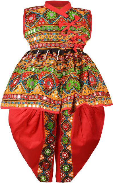 Buy BookMyCostume Radha Gujarat Garba Navratri Indian State Fancy Dress  Costume for Girls and Women - Without Jewellery 6-7 years Online at Low  Prices in India - Amazon.in