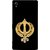 FUSON Designer Back Case Cover for Sony Xperia XA :: Sony Xperia XA Dual (Khalsa Khanda Guru Nanak Sikh Pendant Diamonds)