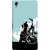 FUSON Designer Back Case Cover for Sony Xperia XA :: Sony Xperia XA Dual (Wheels White Clouds Grass Bike Usa Flag Helmet )