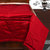 Just Linen 300 TC 100% Cotton Sateen Self Striped, Crimson Red Color, Single Size AC Comforter