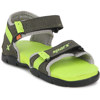 Buy Sparx Kids Olive Flourscent Green Floater Sandals SS 109K