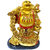 only4you Feng Shui Wealth Coin Bag Happy Laughing Maitreya Buddha Statue (Polyresin, Gold)
