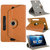 SMM 360 Rotate Tablet Flip Cover with Stand for iBall Slide Q45i Tablet  ( orange )