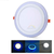 White+Blue Dual Color 6W Power LED Recessed Ceiling Panel Light Round