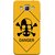 FUSON Designer Back Case Cover for Samsung Galaxy Grand Max G720 (Yellow Background  Bones Danger Triangular Sign )