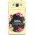 FUSON Designer Back Case Cover for Samsung Galaxy Grand Max G720 (Flowers Cake White And Yellow Horizontal Strips )