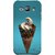 FUSON Designer Back Case Cover for Samsung Galaxy J1 (2015) :: Samsung Galaxy J1 4G (2015) :: Samsung Galaxy J1 4G Duos :: Samsung Galaxy J1 J100F J100Fn J100H J100H/Dd J100H/Ds J100M J100Mu (Pinky Frosted Sprinkled Waffle Cone Crispy Coffee Flavour)