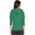 FUEGO Green Hooded Sweatshirt For Women
