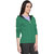 FUEGO Green Hooded Sweatshirt For Women