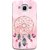 FUSON Designer Back Case Cover for Samsung Galaxy J2 (6) 2016  J210F :: Samsung Galaxy J2 Pro (2016) (Pink Circle Design Birds Feathers Diamonds Ruby )