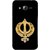 FUSON Designer Back Case Cover for Samsung Galaxy J3 (6) 2016 :: Samsung Galaxy J3 2016 Duos :: Samsung Galaxy J3 2016 J320F J320A J320P J3109 J320M J320Y  (Khalsa Khanda Guru Nanak Sikh Pendant Diamonds)