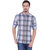 Blue Wave 100% cotton Checkered Shirt for Men