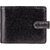 Visconti Atlantis Bi-Fold Black & Red Genuine Leather Men's Wallet With RFID