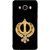 FUSON Designer Back Case Cover for Samsung Galaxy J7 (6) 2016 :: Samsung Galaxy J7 2016 Duos :: Samsung Galaxy J7 2016 J710F J710Fn J710M J710H  (Khalsa Khanda Guru Nanak Sikh Pendant Diamonds)