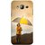 FUSON Designer Back Case Cover for Samsung Galaxy J7 J700F (2015) :: Samsung Galaxy J7 Duos (Old Model) :: Samsung Galaxy J7 J700M J700H  (Adorable Little Boy Holding Toy Friend And Umbrella)