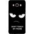 FUSON Designer Back Case Cover for Samsung Galaxy J7 (6) 2016 :: Samsung Galaxy J7 2016 Duos :: Samsung Galaxy J7 2016 J710F J710Fn J710M J710H  (Nice Best Quotes Words Saying Motivational Angry Eyes)