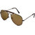 Laurels Avenger UV Protected Aviator  Sunglasses  - Brown Lens - LS-Avg-090909