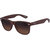 Laurels Woods UV Protected Wood Finish Wayfarer  Sunglasses - Brown Lens - Ls-Wd-090909