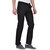 Ansh Fashion Wear Men'S Black Regular Fit Casual Trouser