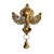 Smart Shophar Brass Decorative Wall Hanging Diya On Elephant Face 11 Inches