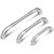 SmartShophar Zinc Cabinet Handle Nickel Silver 2 Pc 4 Inches Pasa