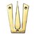 Smart Shophar Gold Finish Brass Decorative 3.5 Inches Trishul Door Dooms