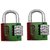 SmartShophar Num Lock 2 Pc Zinc Padlock 4 Digit Medium