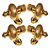 SmartShophar Curtain bracket 4 Pc Sapphire Zinc Gold