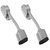 Smart Shophar Zinc Door Stopper 5 Inches Vanilla Nickel Silver pack of 2