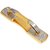 Smart Shophar Brass Plate Handle 8 Inches Gold Silver Finish Violet