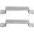 Smart Shophar Cabinet Handle Ruffles Stainless Steel 8 Inches Silver 2 Pcs