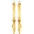 GoldNera 22Kt Gold Polish Ripple Hoop Earring Gold Ethnic Everyday::Workwear For Women