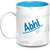 Abhi Name Gift  Ceramic Inside Blue Mug Gifts For Birthday