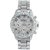 Geneva Crystal Ladies Stainless Steel Wrist Watch