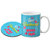 LOF Gifts For Husband For Birthday And Valentine 325 Ml Ceramic Coffee Mug With Round Printed Coaster