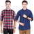 BL Check Casual Poly-Cotton Shirt For Men Combo Of 2