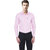 Pink Poly-Cotton Shirt For Men