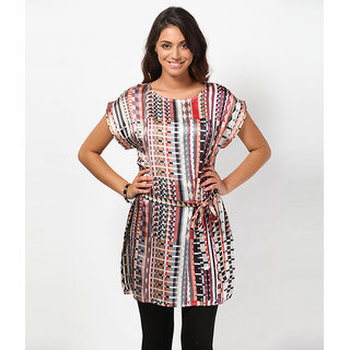 LOVE FROM INDIA - GEOMETRIC MULTI COLORED PRINTED DRESS